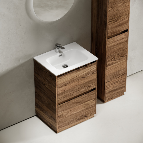 Тумба под раковину Sancos Libra Floor LB60FECH 59х45х84 напольная цвет дуб чарльстон - фото 4